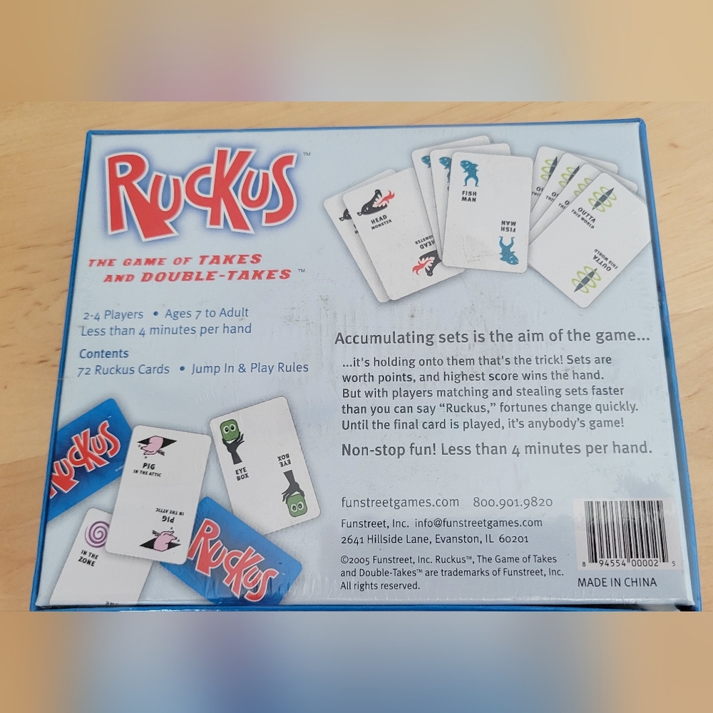 NWT Ruckus Family Card Game Ruckus Original Edition Fast-Paced Action Card - Picture 2 of 8